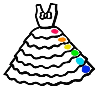Райдужне плаття | Вчимо 7 кольорів веселки | Малюємо різнокольорове плаття  #30 - YouTube